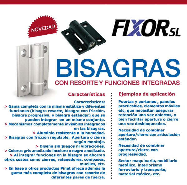 bisagras con funciones integradas